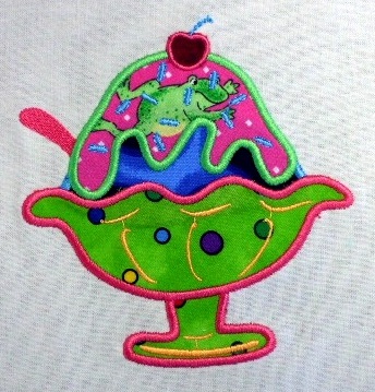 Broderie d'une coupe de glace sous Drawings