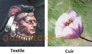 Impression directe sur t shirt et cuir